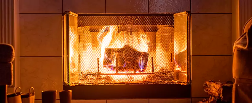 Mendota Hearth Landscape Fireplace Installation in Kingstowne, Virginia